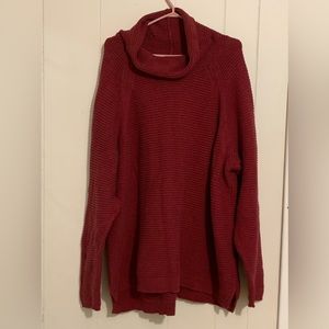 (2 for $30) Ladies Knit Cowl Neck Tunic Sweater euc XXL